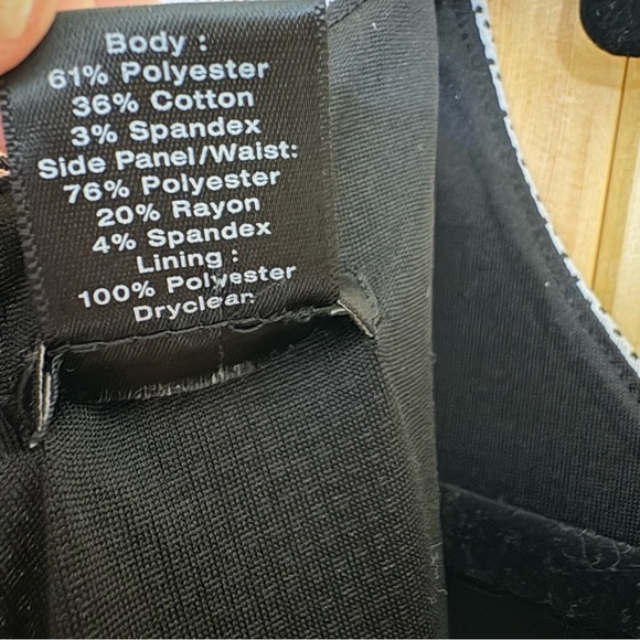 Ann Taylor Factory Dress Sz 6 Career Office Work Wear professional black white - Picture 12 of 13